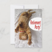 Uitnodiging van de Pensioenpartij met een grappige (Voorkant)