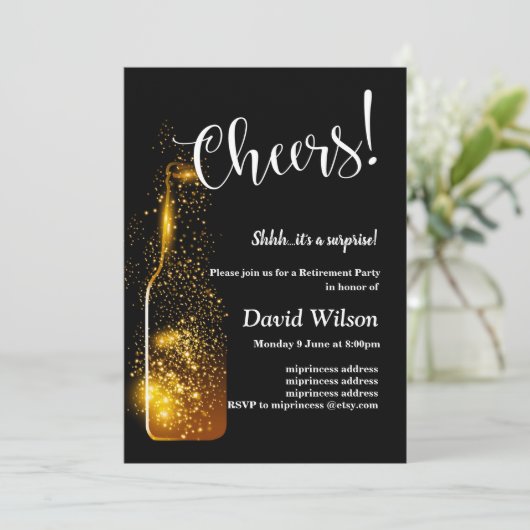 Uitnodiging van de Pensioenpartij, ouderdomspensio (Staand voorkant)