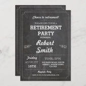 Uitnodiging van de Pensioenpartij Rustic in ruste  (Voorkant / Achterkant)