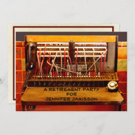 Uitnodiging van de Pensioenpartij,  schakelbord