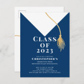 Uitnodiging van de Pet van de afstudeerder (Voorkant / Achterkant)