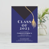 Uitnodiging van de Pet van de afstudeerder (Staand voorkant)