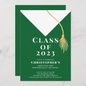 Uitnodiging van de Pet van de afstudeerder (Voorkant / Achterkant)