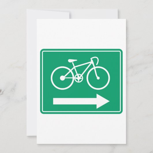 Uitnodiging van de Pijl van het cyclusrichting (Voorkant)