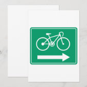 Uitnodiging van de Pijl van het cyclusrichting (Voorkant / Achterkant)