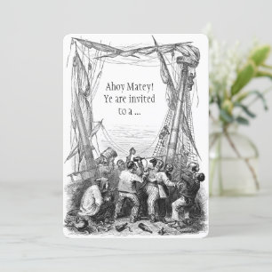 uitnodiging van de Pirate Buccaneer Birthday