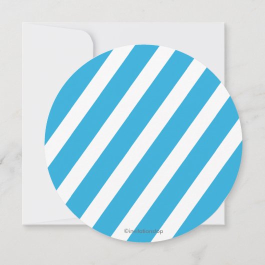 Uitnodiging van de Pool Birthday Party van Cute Ki (Achterkant)