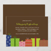 Uitnodiging van de prijzenswaardige Gifts Holiday (Voorkant / Achterkant)