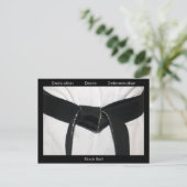 Uitnodiging van de Promotietest van de Zwarte Belt (Staand voorkant)