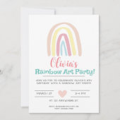 Uitnodiging van de Rainbow Birthday (Voorkant)