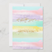 Uitnodiging van de Rainbow Birthday (Achterkant)