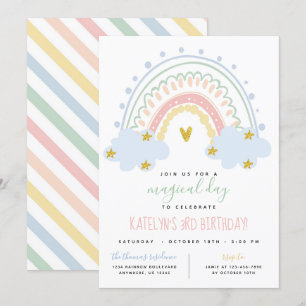 Uitnodiging van de Rainbow Birthday