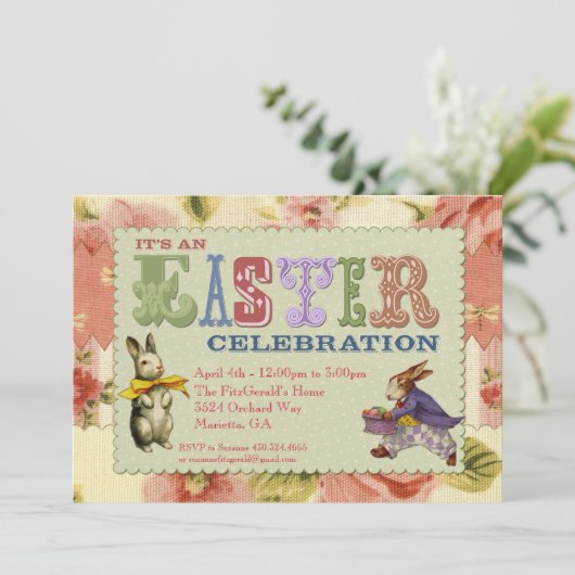 Uitnodiging van de Rasterpartij (Staand voorkant)