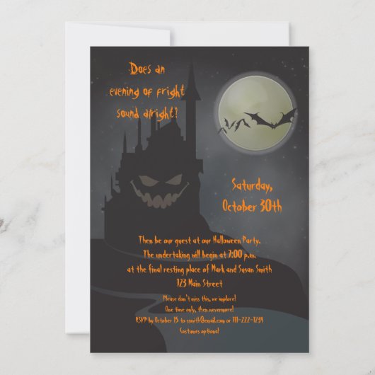 Uitnodiging van de Raven-partij (Achterkant)