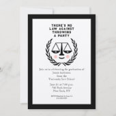 Uitnodiging van de rechtenstudiegroep (Voorkant)