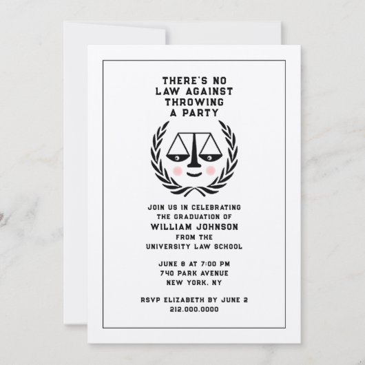 Uitnodiging van de rechtenstudiegroep (Voorkant)