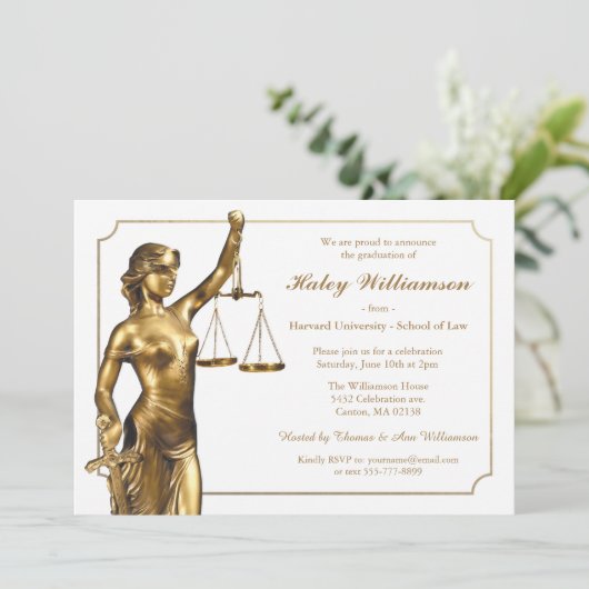 Uitnodiging van de rechtenstudiegroep (Staand voorkant)