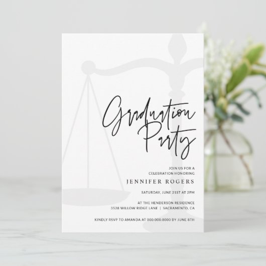 Uitnodiging van de rechtenstudiegroep (Staand voorkant)