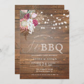 Uitnodiging van de regeringspartij BBQ uit te voer (Voorkant / Achterkant)