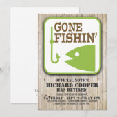 Uitnodiging van de regeringspartij Gone Fishing (Voorkant / Achterkant)