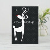 Uitnodiging van de rendierpartij van de Seizoenpar (Staand voorkant)