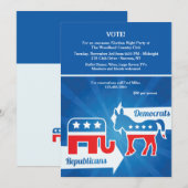 Uitnodiging van de Republikeinen en Democraten (Voorkant / Achterkant)