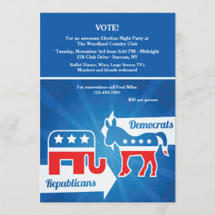 Uitnodiging van de Republikeinen en Democraten