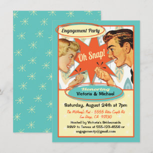 Uitnodiging van de Retro Engagement Party