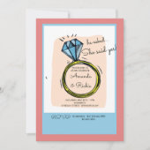 Uitnodiging van de Ring Engagement Party (Voorkant)