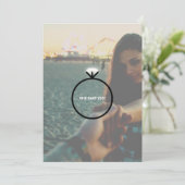 Uitnodiging van de Ringpartij van verloving (Staand voorkant)