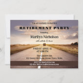 Uitnodiging van de Road Country Retirement Party (Voorkant)