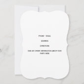 Uitnodiging van de Rode en Groene Elegant Vakantie (Achterkant)