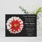 Uitnodiging van de rode en witte Floral Partij (Staand voorkant)