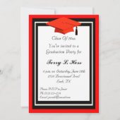 Uitnodiging van de Rode en Zwarte GraduPartij (Voorkant)