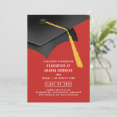 Uitnodiging van de Rode GraduPartij van het Pet va (Staand voorkant)