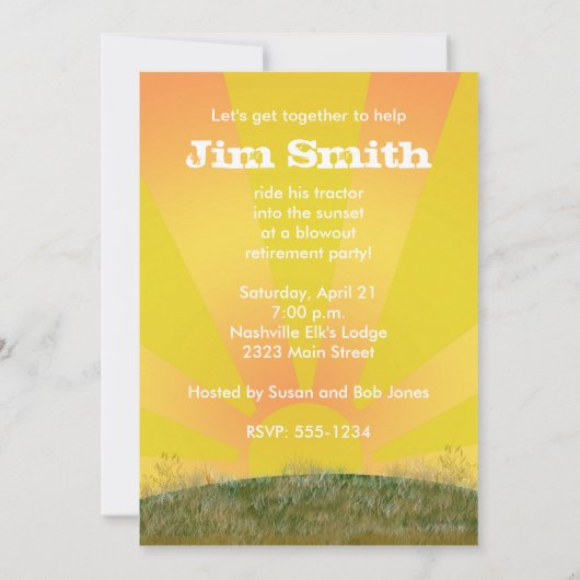 Uitnodiging van de rode of groene trekkerpartij: (Achterkant)