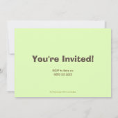 uitnodiging van de Rode Panda-partij (Achterkant)