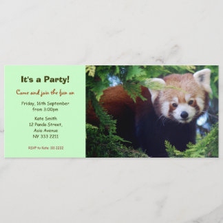 uitnodiging van de Rode Panda-partij