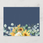 uitnodiging van de roemeense partij voor zonnebloe (Achterkant)