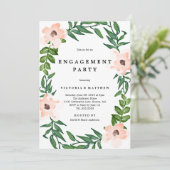 Uitnodiging van de Romantische Ingagement Party (Staand voorkant)