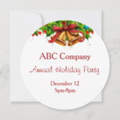 Uitnodiging van de Ronde Vakantie van het bedrijf (Voorkant)