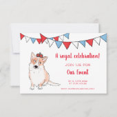 Uitnodiging van de Royal Corgi-partij (klein) (Voorkant)