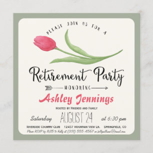 Uitnodiging van de roze en groene trips