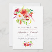 Uitnodiging van de Rustic Charm Engagement Party (Voorkant)