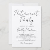 Uitnodiging van de Rustic Kraft Retirement Party (Voorkant)