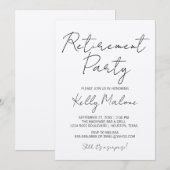 Uitnodiging van de Rustic Kraft Retirement Party (Voorkant / Achterkant)