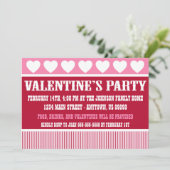 Uitnodiging van de Rustic Valentijnsdag Party (Don (Staand voorkant)