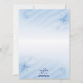 Uitnodiging van de Scene in de Serene Blue Ocean (Achterkant)