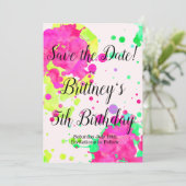 Uitnodiging van de schilderpartij, Kunstpartij, (Staand voorkant)