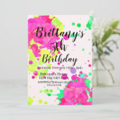 Uitnodiging van de schilderpartij, Kunstpartij, (Staand voorkant)